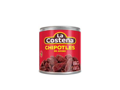 Aitrieji pipirai LA COSTENA, "Chipotle", Adobo padaže, 220 g