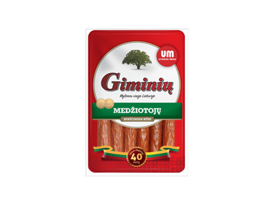 Karštai rūkytos GIMINIŲ MEDŽIOTOJŲ dešrelės, a. r., 250 g