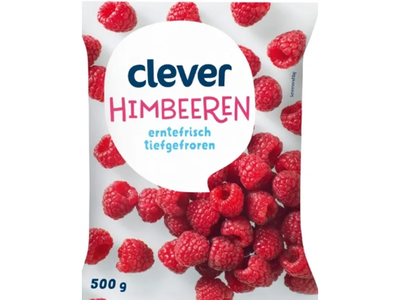 Šaldytos avietės CLEVER, 300 g