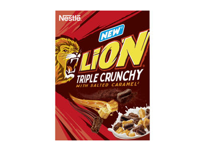 Sausi pusryčiai LION TRIPLE CRUNCHY NESTLE, 300 g