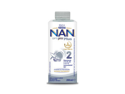 Pieno mišinys NAN OPTIPRO Plus 2, kūdikiams nuo 6 mėn., 200 ml