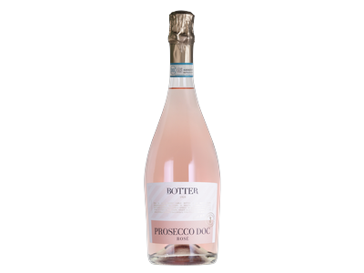 Putojantis vynas BOTTER, Prosecco Spumante, Rose, ypač sausas, 11%, 0,75 l