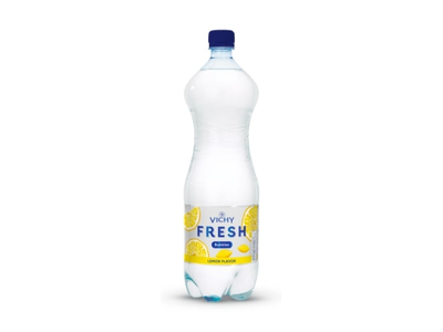 Gazuotas gaivusis gėrimas VICHY FRESH BUBBLES, citrinų skonio, 1,5 l, PET