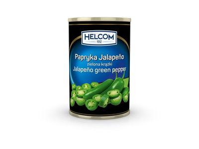 Konservuoti žaliojo jalapeno griežinėliai Helcom, 3kg/1,6kg