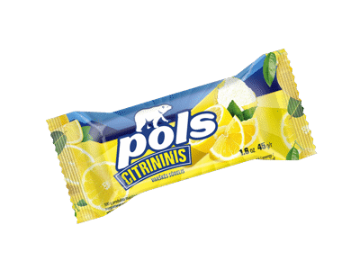 Glaistytas varškės sūrelis su citrinomis POLS, 20,6 % rieb., 45 g