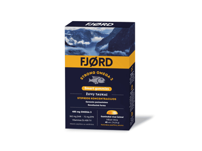 FJØRD STRONG OMEGA-3 guminukai Smart Gummies, N45
