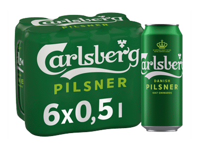 Šviesusis alus CARLSBERG, 6 vnt., 3 l
