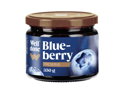 Mėlynių uogienė WELL DONE, 350 g