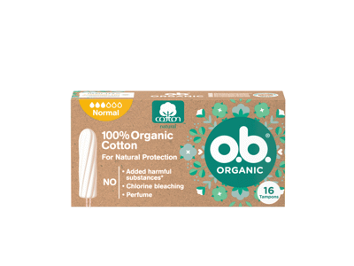 Tamponai O.B. ORGANIC NORMAL, 16 vnt., 16 vnt.