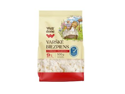 Varškė WELL DONE, 9 % rieb., 500 g