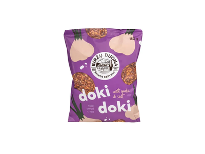 Duonos traškučiai DOKI DOKI, česnakų skonio, 150 g