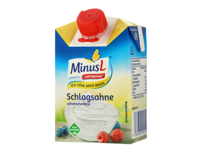 Grietinėlė be laktozės MINUS L UHT, 30%, 0,2l