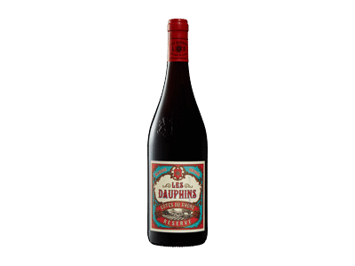 Raudonasis sausas vynas LES DAUPHINS, 750 ml