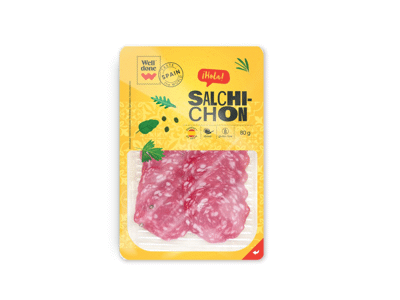 Vytinta pjaustyta SALCHICHON dešra WELL DONE, I r., 80 g