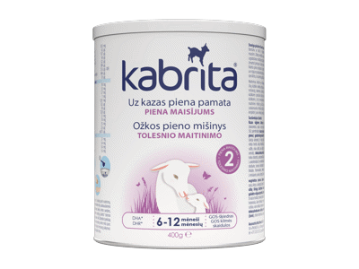 Ožkų pieno mišinys KABRITA 2, nuo 6 mėn., 400 g, 400 g