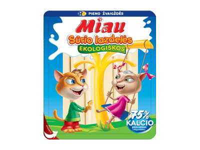 Ekologiškos sūrio lazdelės MIAU, 40 % rieb. s. m., 270 g