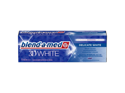 Dantų pasta BLEND A MED 3D WHITE Delicate White, 75ml
