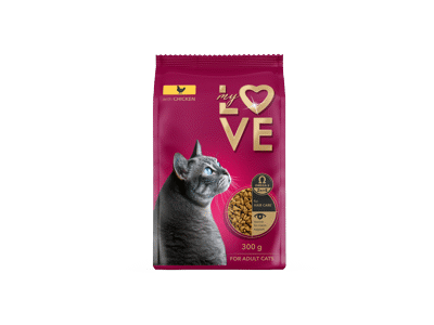My Love visavertis sausas suaugusių kačių pašaras su vištiena, 300 g