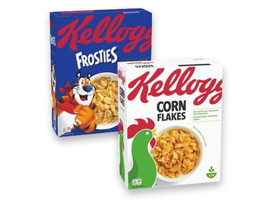 Dribsniai KELLOGG’S CORN FLAKES arba FROSTIES, 330 g, 375 g