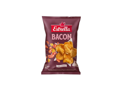 Vingiuotai pjaustyti bulvių traškučiai ESTRELLA, šoninės sk., 130 g