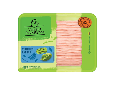 Vištienos faršas be E, šviežias NKP/VP, 400 g