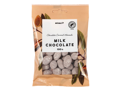 Migdolai pieniniame šokolade RIMI, 100 g