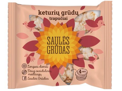 Trapučiai SAULĖS GRŪDAS, keturių grūdų, 31 g