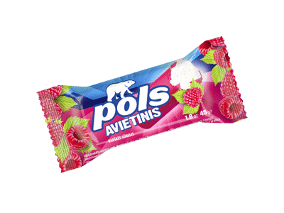 Glaistytas varškės sūrelis su avietėmis POLS, 21,1 % rieb., 45 g