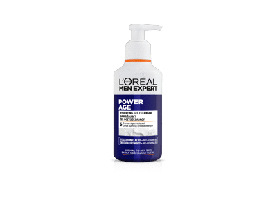 Valomasis veido gelis vyrams L'Oreal Paris Men Expert Power Age, 260 ml