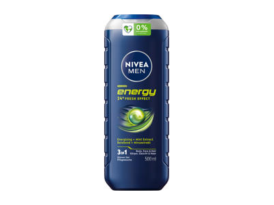 NIVEA Dušo želė vyrams ENERGY, 500 ml