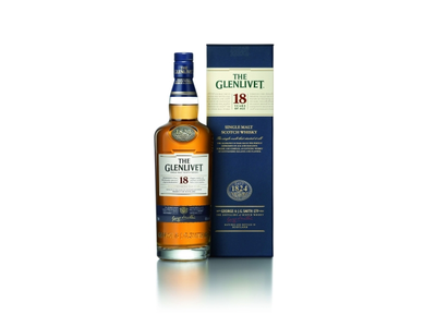 Škotiškas salyklinis viskis Glenlivet 18 Y.O. 40%, 0,7 l, dėžutėje