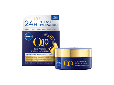 NIVEA Q10 ANTI-WRINKLE EXTRA NOURISH kremas, 50 ml