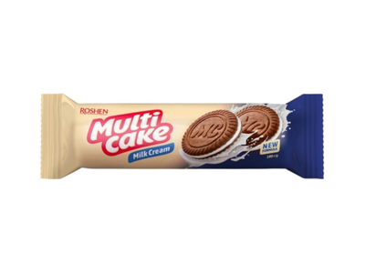 Sausainiai ROSHEN MULTICAKE su pieninio kremo įdaru, 180 g