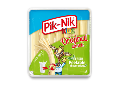 Plėšomos sūrio dešrelės PIK-NIK KIDS, 40% RSM, fasuotos, 140g