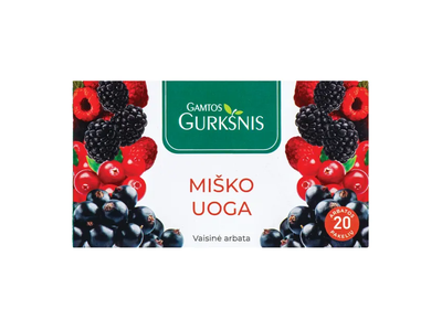 Gamtos gurkšnis MIŠKO UOGŲ arbata, 2 g x 20 vnt.