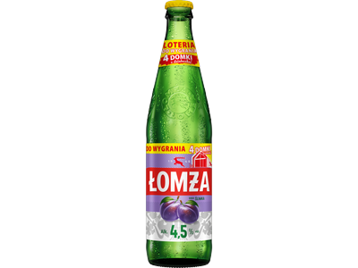 Alus kokteilis LOMŽA, slyvų skonio, 4,5%, 0,5l, butelis