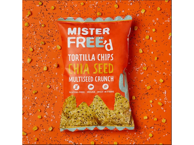 Tortilijų traškučiai MISTER FREE'D su chia sėklomis, 135 g