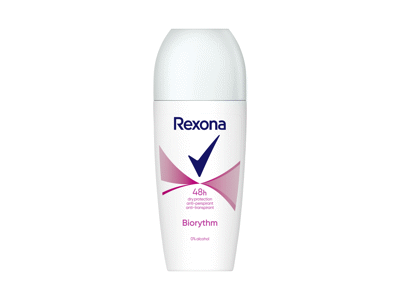 Moteriškas rutulinis dezodorantas REXONA BIORHYTHM, 50 ml