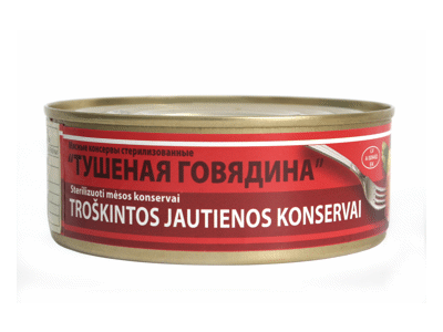 Konservuota troškinta jautiena ECON, 230 g