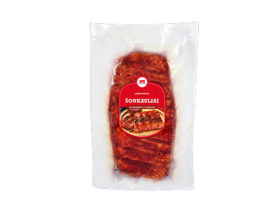 Kiaulienos šonkauliai, barbekiu ir medaus marinate, UTENOS MĖSA, ~900 g