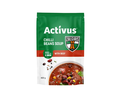 ACTIVUS & ŽALGIRIS aštri pupelių sriuba su jautiena, 400g