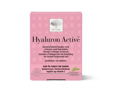 NEW NORDIC maisto papildas HYALURON ACTIVE, 30 tab.