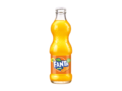 Gazuotas apelsinų skonio gaivusis gėrimas FANTA, 0,25 l D