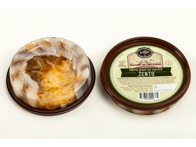 ŽENTO sūdyta silkių filė aliejuje, 200g