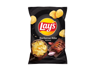 Bulvių traškučiai LAY'S, grilyje keptų šonkauliukų skonio, 130 g