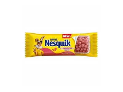 Dribsnių batonėlis NESQUIK STRAWBERRY, 23.5 g
