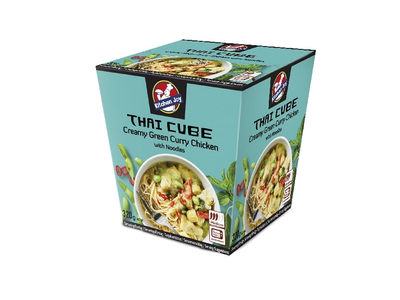 Kreminė Green Curry vištiena su makaronais, dėžutėje 320g