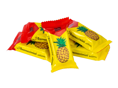 ANANASINIAI vafliniai saldainiai PERGALĖ, 1 kg