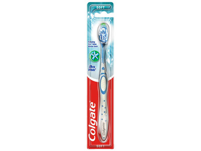 Dantų šepetėlis COLGATE MAX WHITE SOFT, 1 vnt.