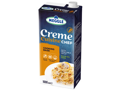 Pasukų ir augalinių riebalų mišinys MEGGLE Creme Cuisine CHEF , 15 % rieb., 1 l